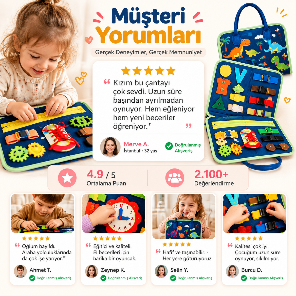 Toyzigo Montessori Aktivite Çantası