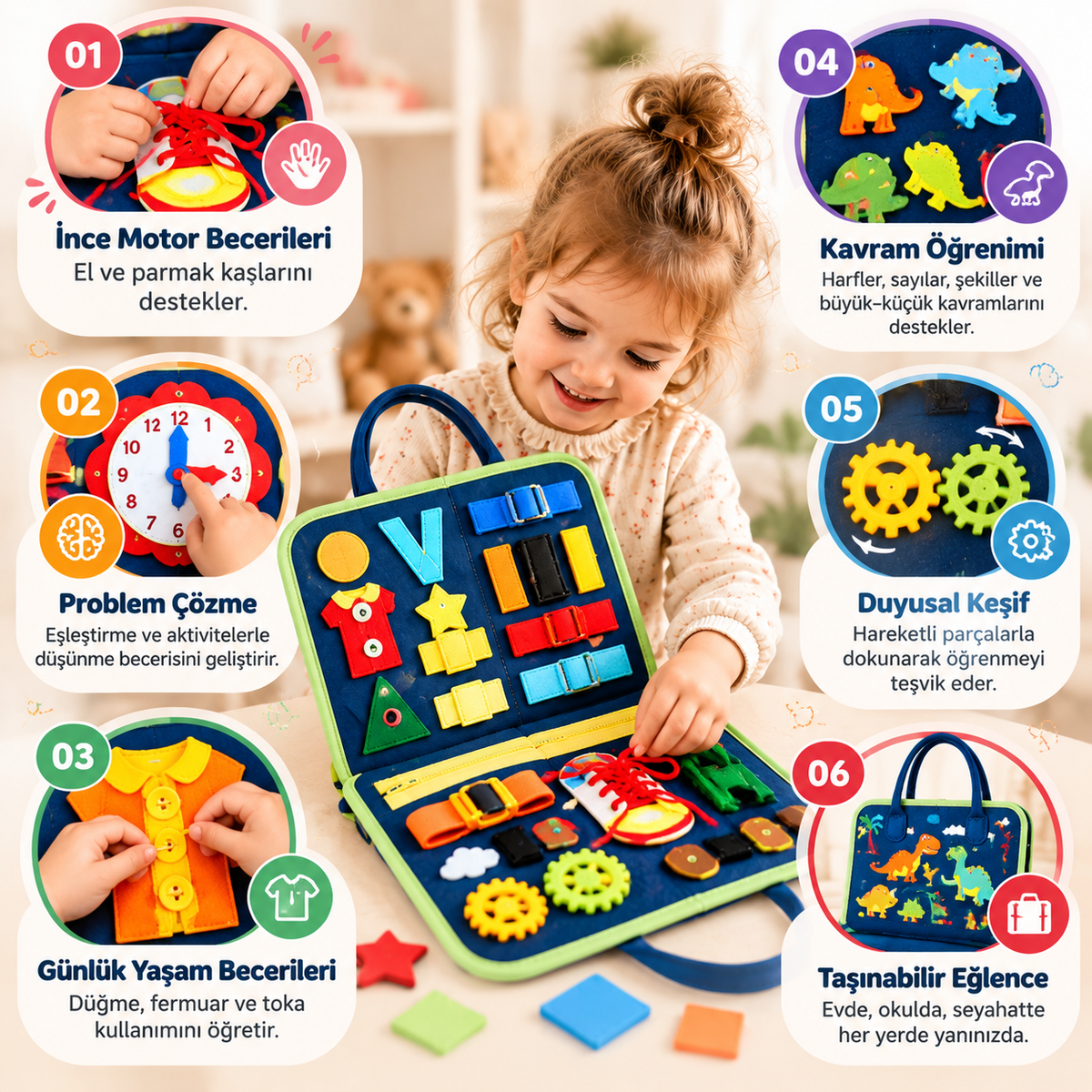 Toyzigo Montessori Aktivite Çantası