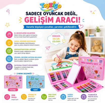 Toyzigo Mega Sanatçı Seti – 208 Parça 🎨